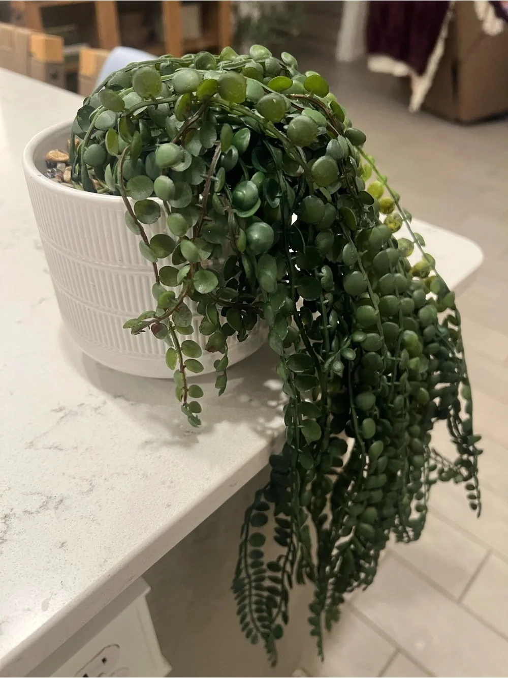Faux Green Trailing Potted Plant